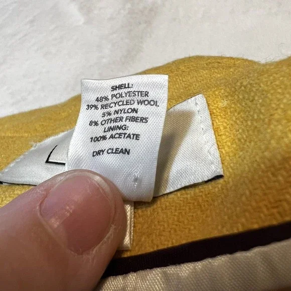 Ann Taylor Loft Yellow Blazer Women’s 6 Y2K Clueless - Picture 11 of 15